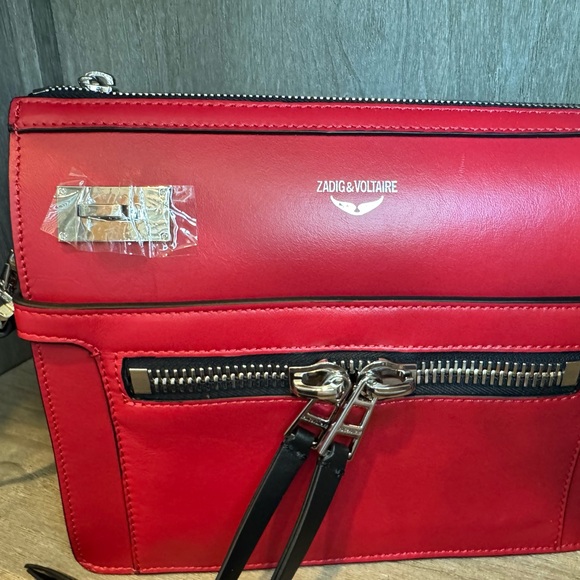 Zadig & Voltaire zip crossbody Red - Picture 3 of 4